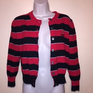 Sweater | Nebraska Cornhusker Striped Merino Wool